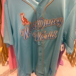 Walt Disney World Princess Jasmin Blue Baseball Jersey NWT